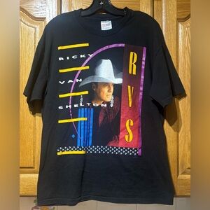 Vintage 90’s Ricky Van Shelton Country Music Single Stitch T-Shirt Men’s XL EUC